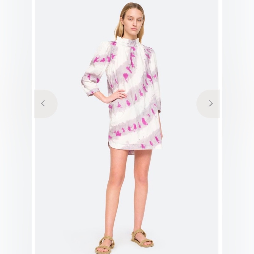 Sea New York Purple and White Mini Dress